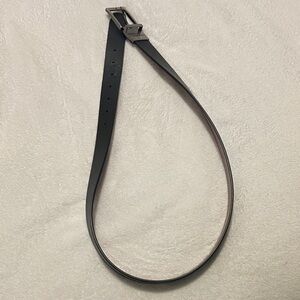 Calvin Klein Reversible Black and Brown Leather Belt with Silver Buckle